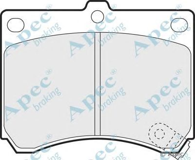 APEC BRAKING pad687 -  Комплект тормозных колодок, дисковый тормоз